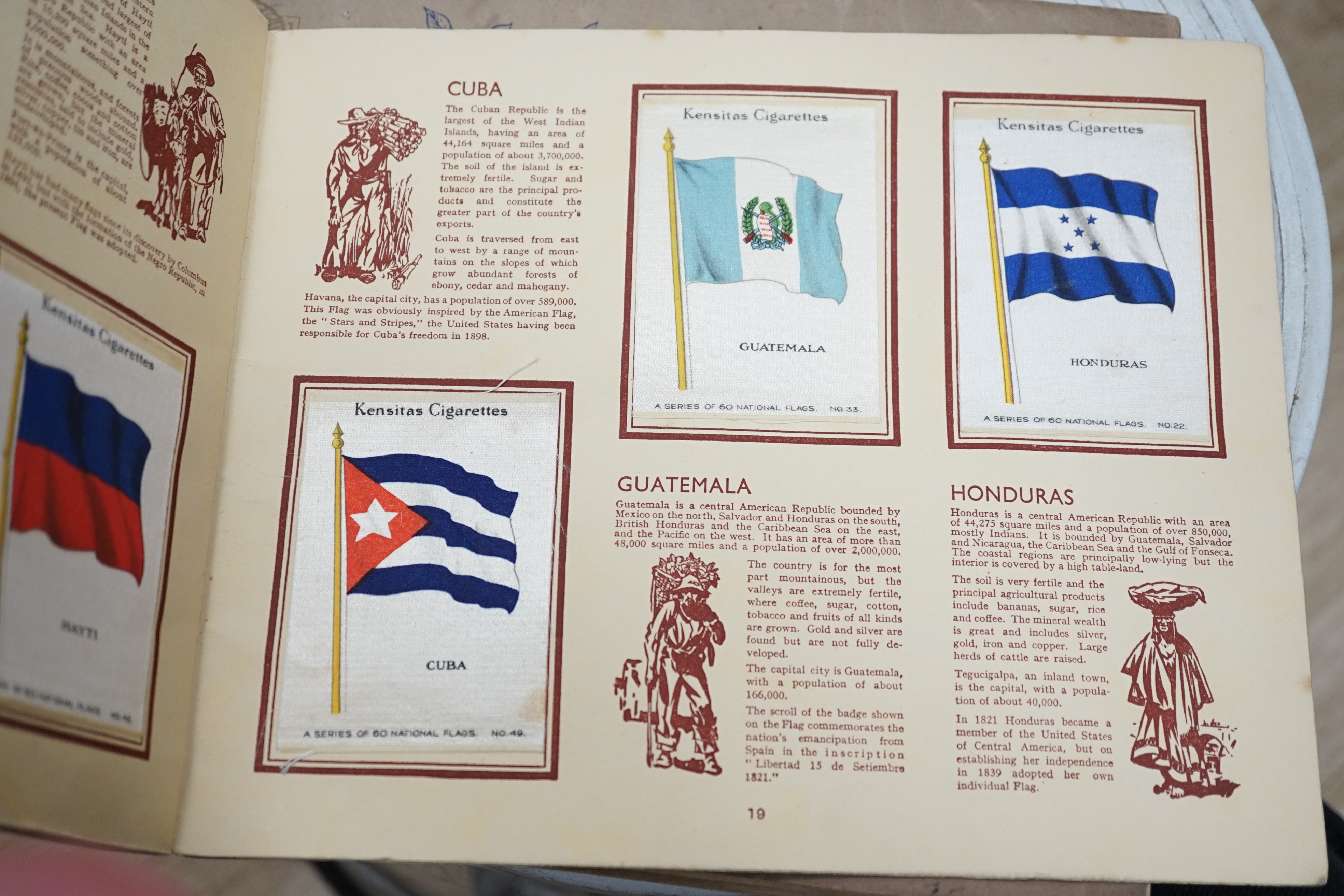 A collection of cigarette card albums, including Will’s, Churchman's, etc., together with a good quantity of loose cigarette cards, an aluminium military water bottle, a reproduction German military cap, Brook Bond tea c